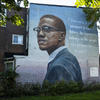 A local Philadelphia mural featuring Malcolm X.